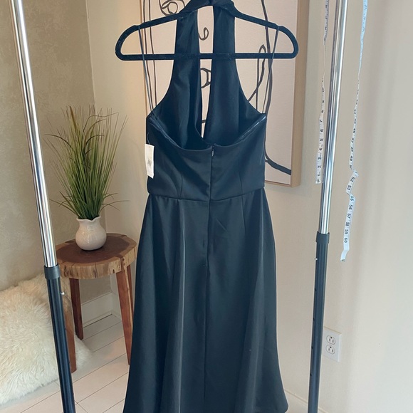 NORDSTROM Halter Cowl Neck Fit & Flare Dress - Picture 5 of 8